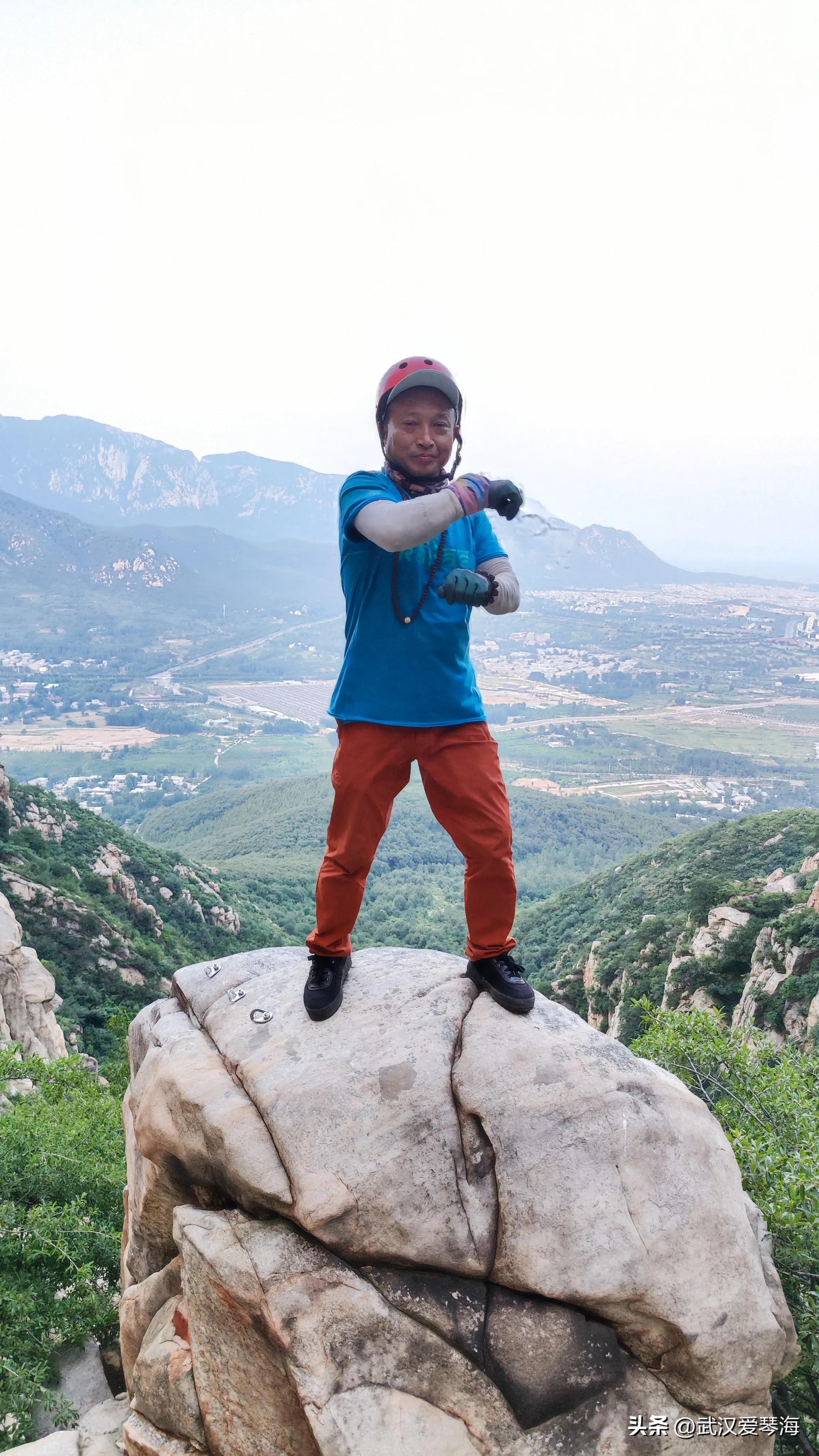 嵩山鱼道鱼脊线全景,嵩山虎头崖攀爬