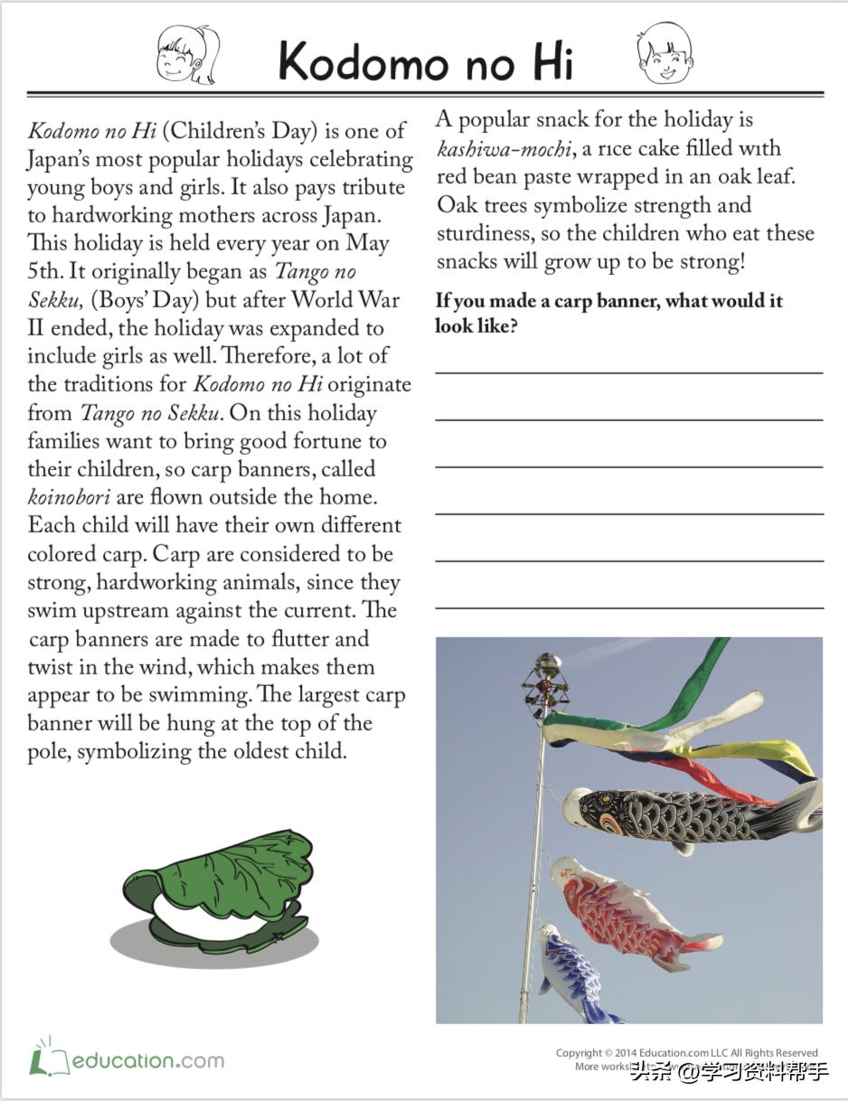 六一英语手抄报内容,六一儿童节英语手抄报内容短文