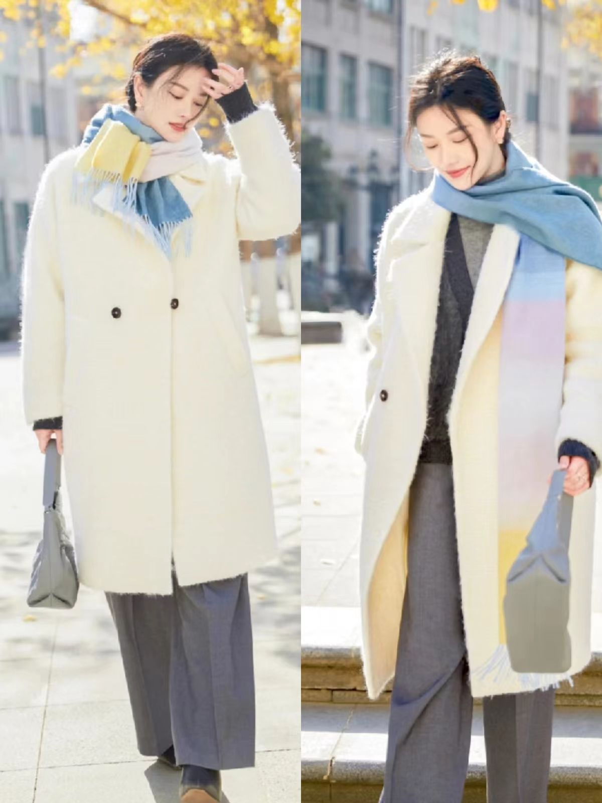 2023年大衣搭配,2022年最流行冬季搭配女装大衣