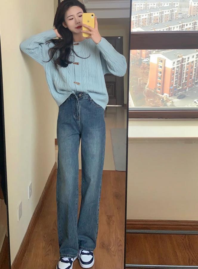 牛仔裤搭配鞋子冬季,冬季九分阔腿牛仔裤适合穿什么鞋