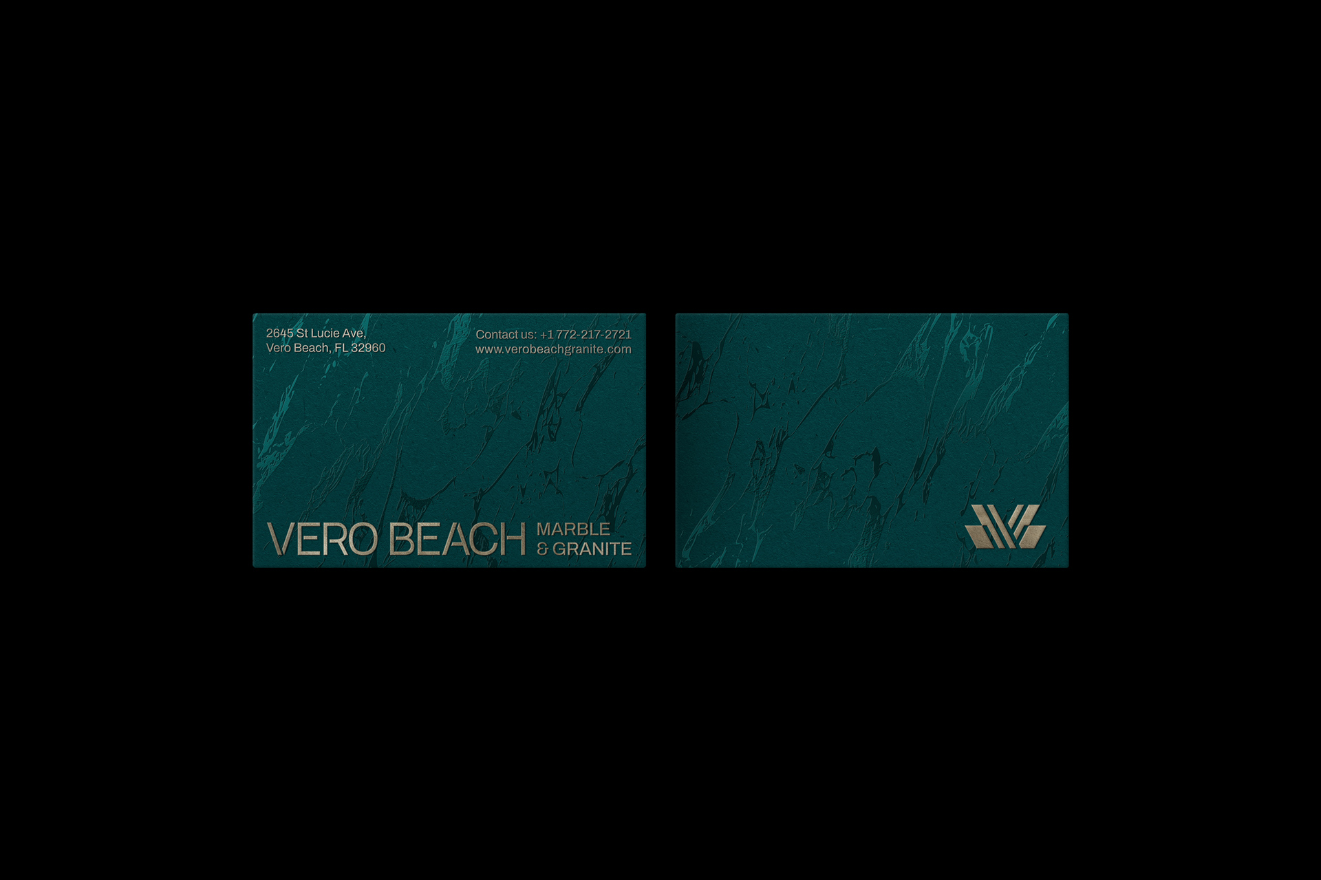 VI品牌设计：“抽象化”——VeroBeachMarbleGranite大理石品牌