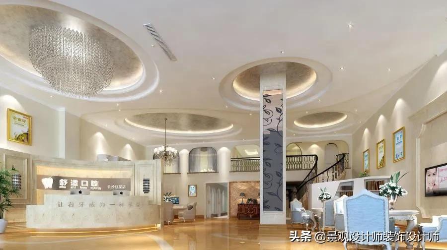 顶级口腔诊所设计图,120平口腔诊所设计案例