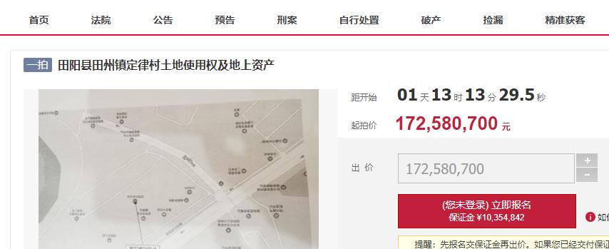 田阳车站拍卖,百色田阳客运站拍卖