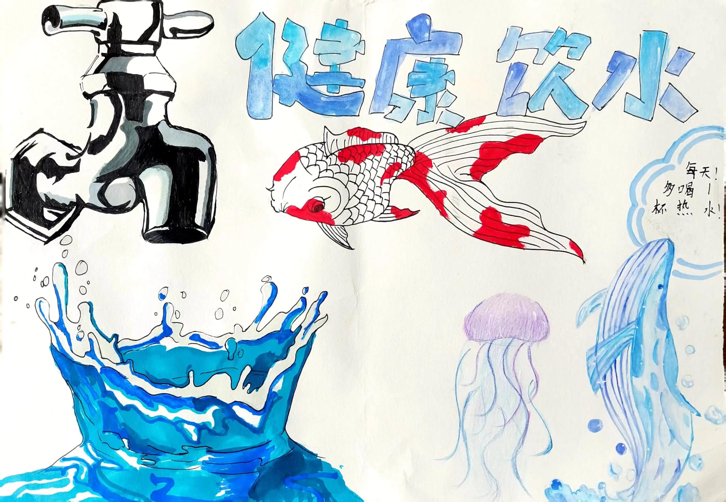 初中4k纸的绘画作品,校园为主题的绘画作品4k