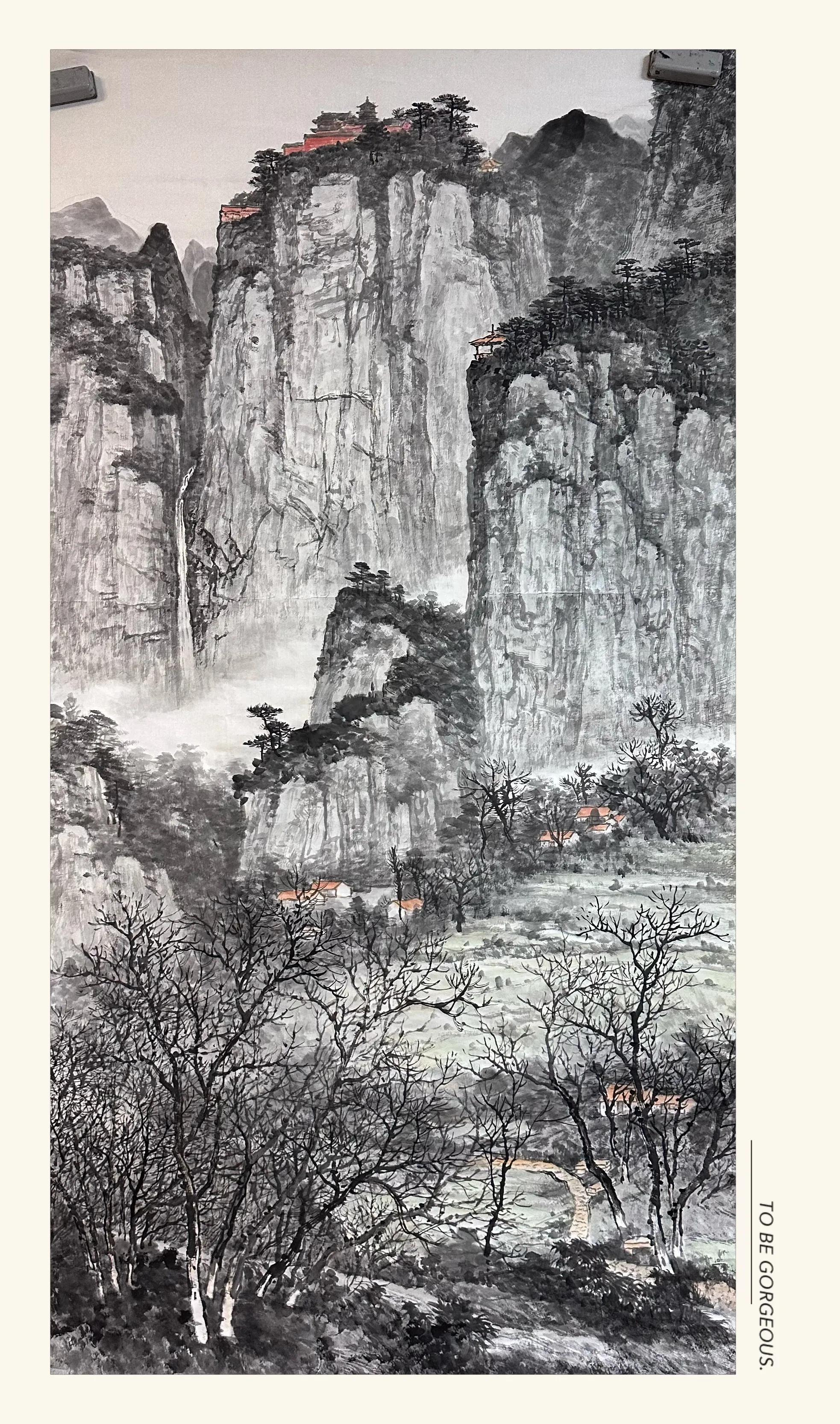 画家王建军山水画,王建军山水画写生作品