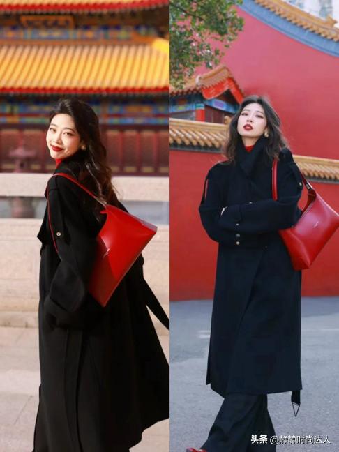 穿搭的关键在于色彩！学会“黑色+彩色”配色方案，简单时髦