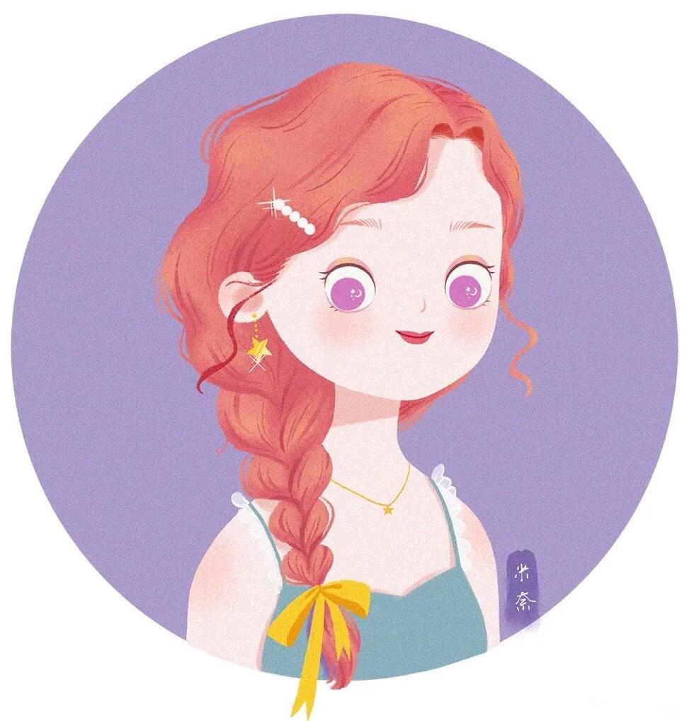 古典可爱小女孩插画,一组超萌的小女孩插画