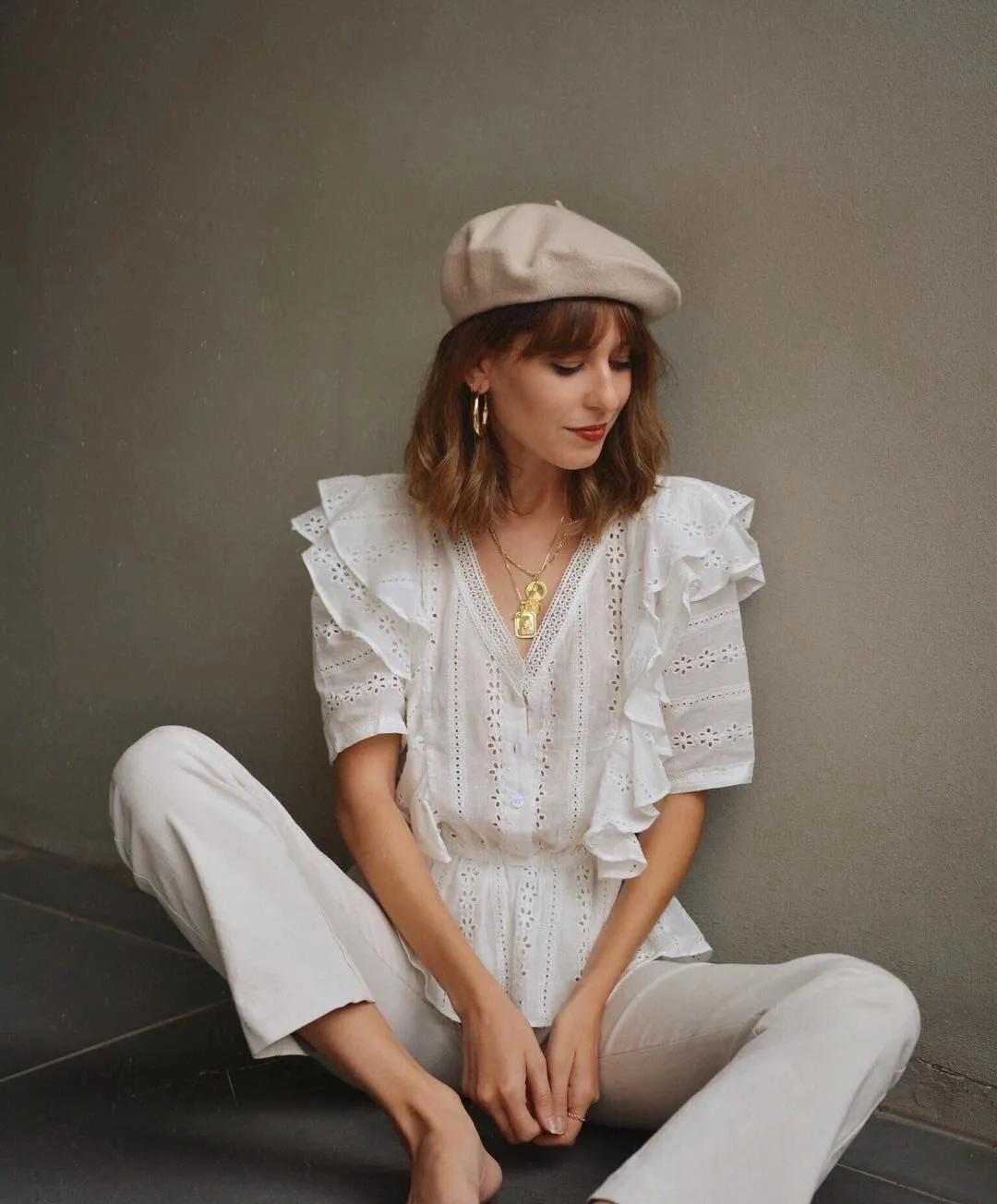 法式衬衫的各种穿搭风,法式轻奢衬衫高级感小众上衣