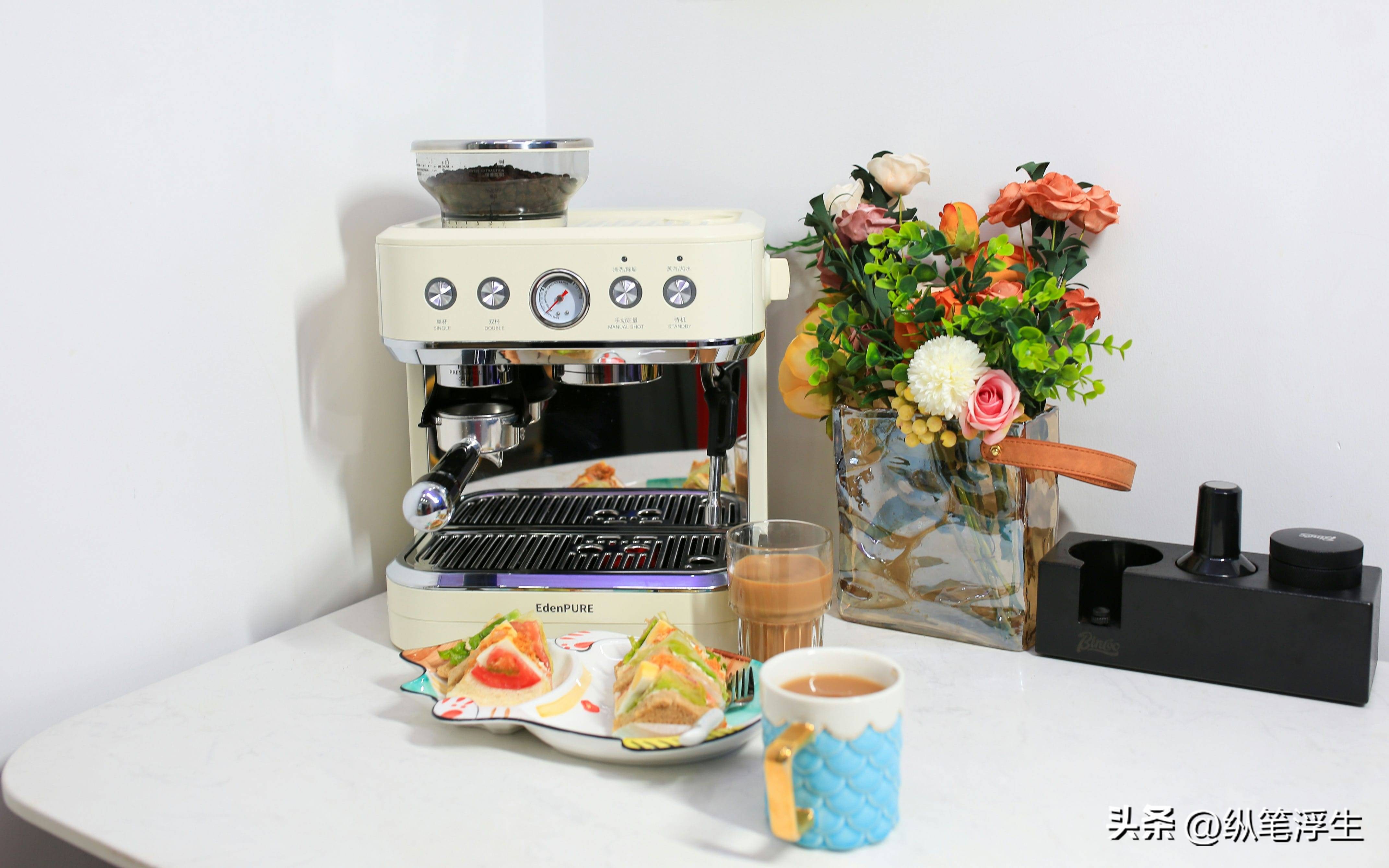 在家也能享受专业咖啡师手艺，宜盾普EOS意式半自动咖啡机体验