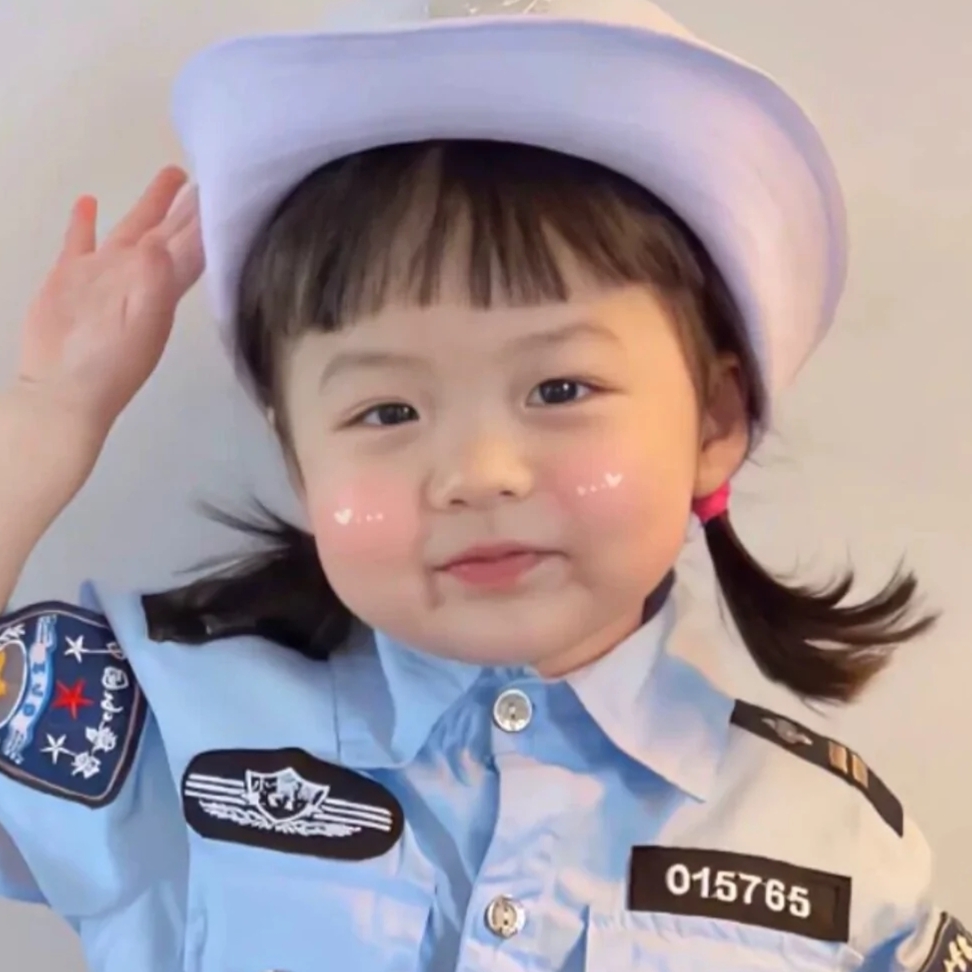 萌娃头像女生可爱萌图卡通,微信头像可爱小女孩萌娃卡通呆萌