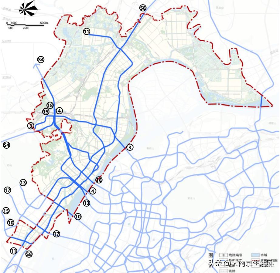 南京2035年一共多少条地铁,南京江北有过江地铁吗