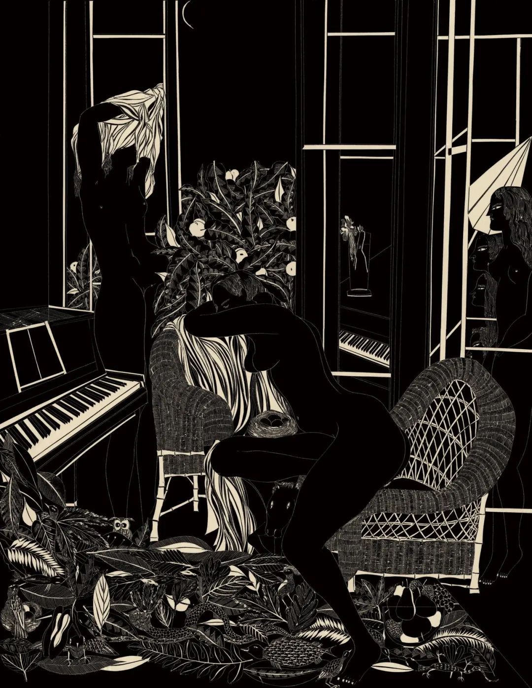 他坚持创作40年，刻出独一无二的黑白世界