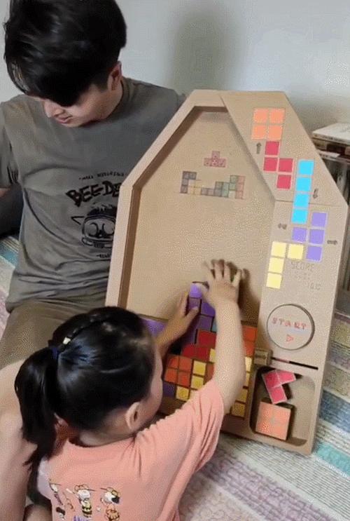 用废纸箱做4岁玩具简单好玩,废纸箱怎么做出好玩的儿童节玩具