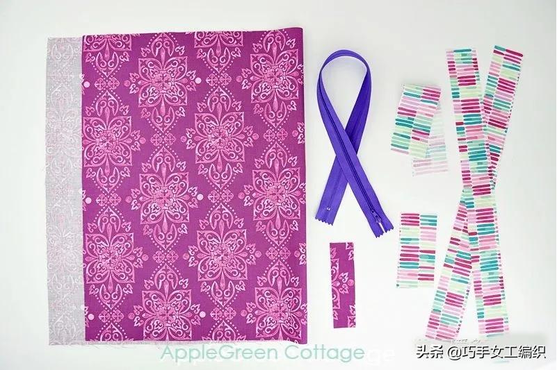 两块布制作的收纳袋,两块长方形布怎么做一个收纳袋