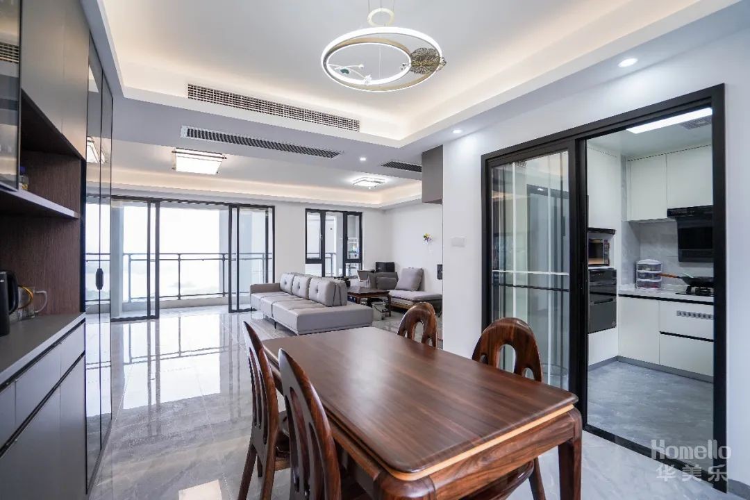 小户型两室改三室极简风,56平米小户型2室一厅改3室