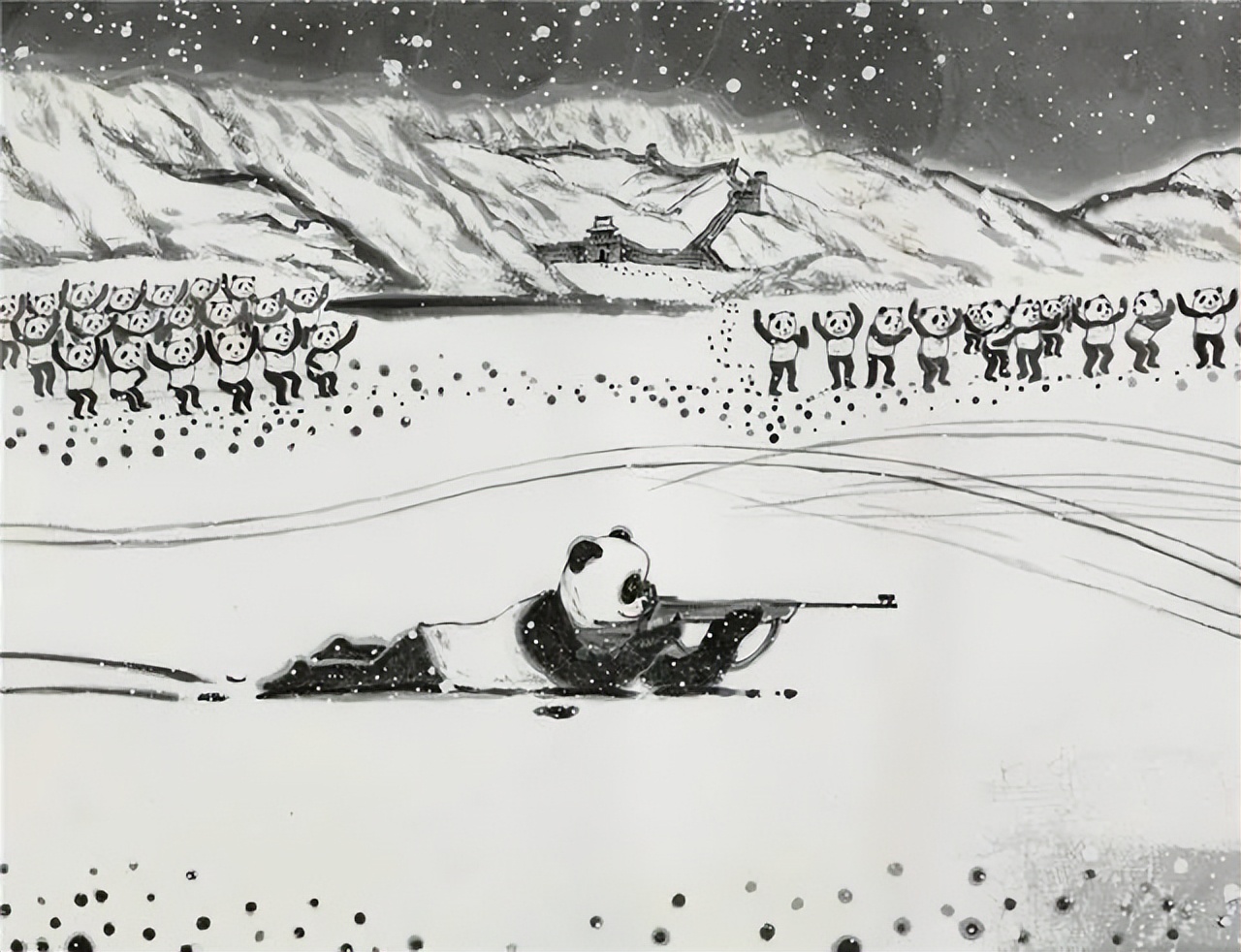 国画的神韵，西画的写实