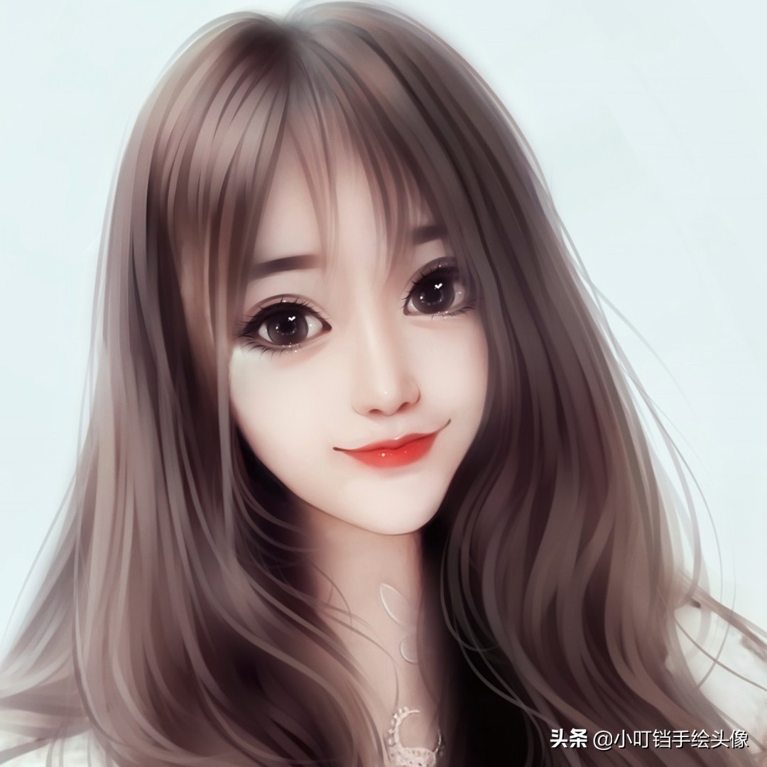 30-40岁专用手绘头像女侧面,头像女简单干净气质卡通手绘头像