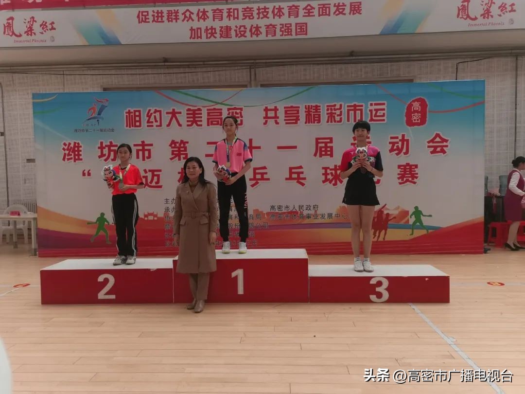 潍坊市乒乓球锦标赛甲组,潍坊第二十届运动会乒乓球比赛