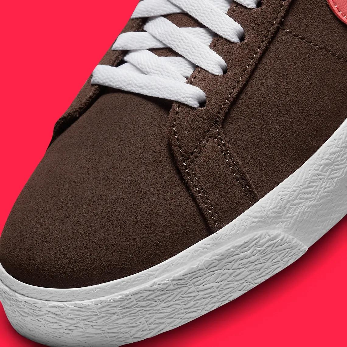 NikeSBBlazerMidPrepsForFall棕色和粉色