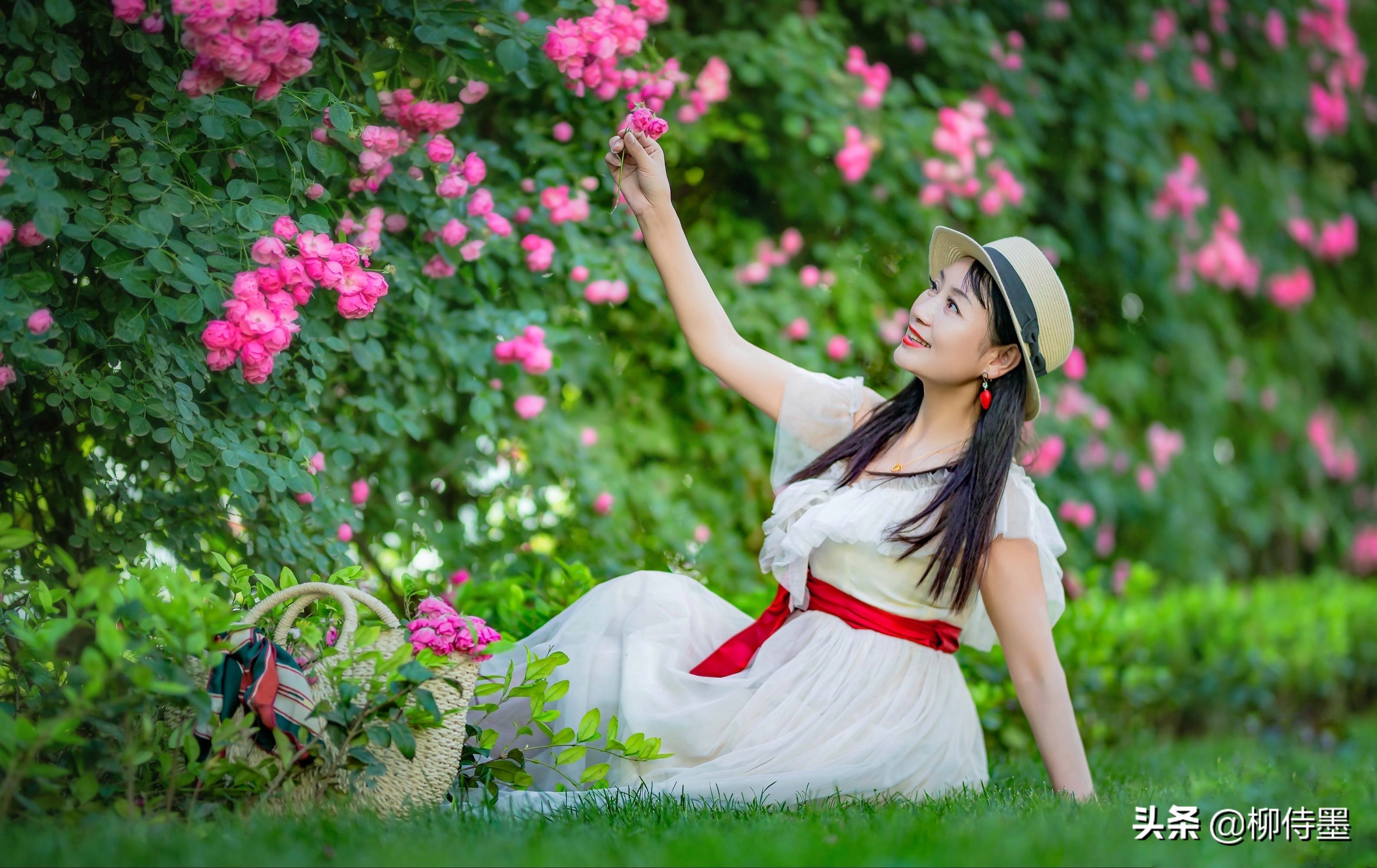 短视频拍摄人像怎么摆姿势,拍蔷薇人像如何摆姿势夜晚