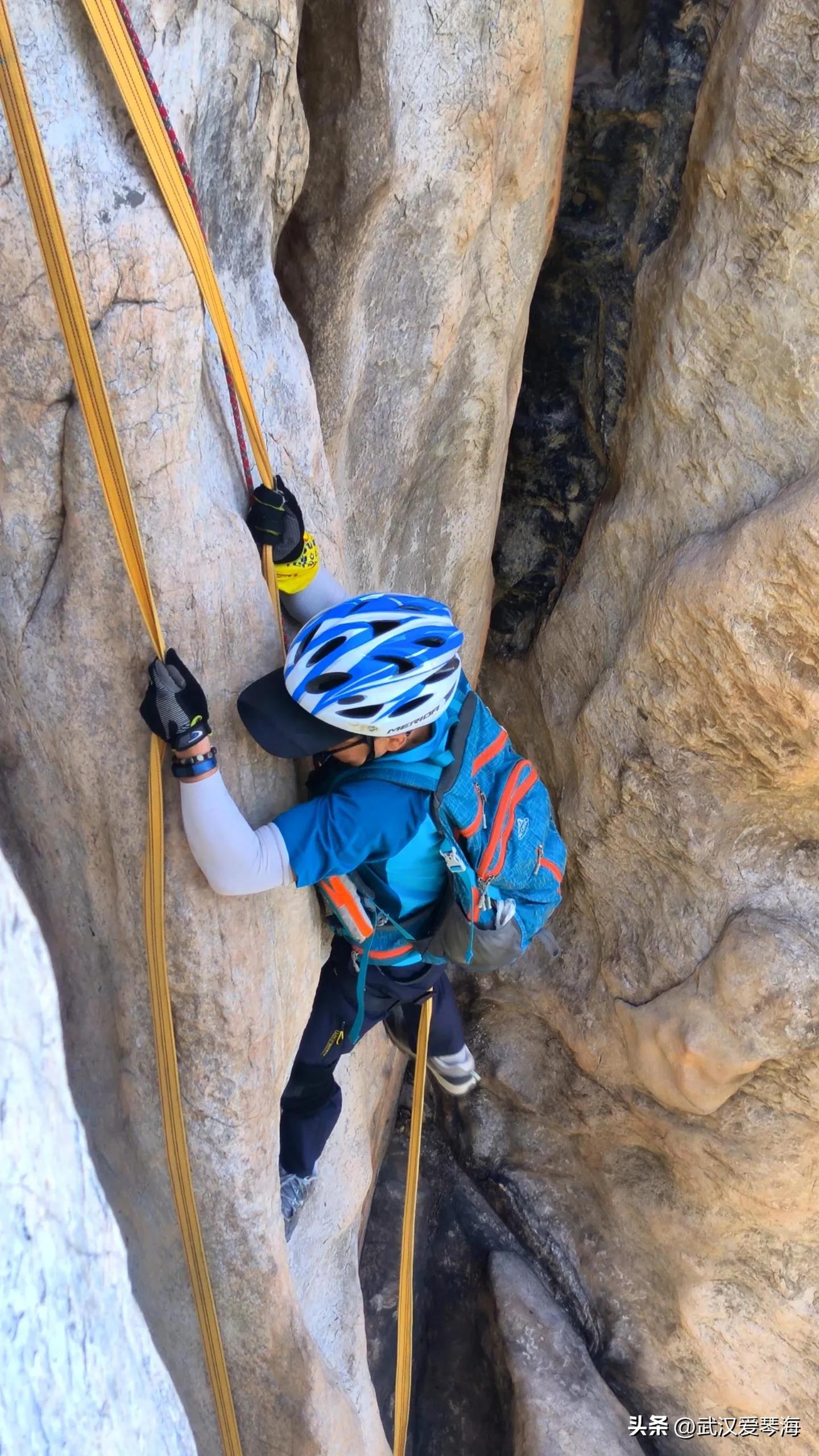 嵩山鱼道鱼脊线全景,嵩山虎头崖攀爬