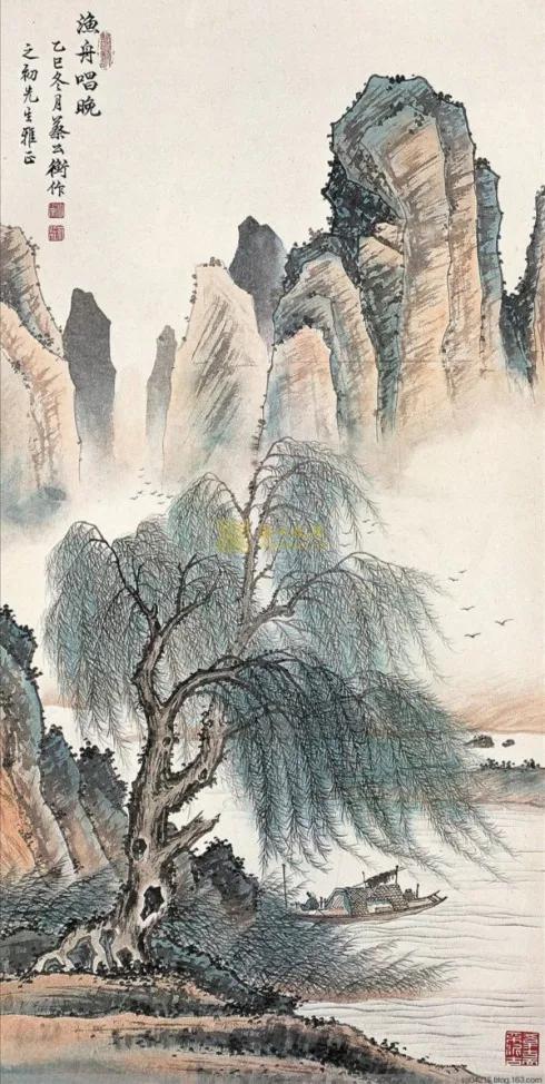 中国山水画名家作品欣赏书,清代山水画名家作品集一册