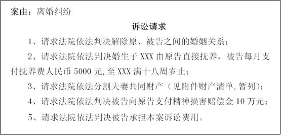 离婚起诉状怎么写女方出轨,离婚起诉状怎么写才能立案