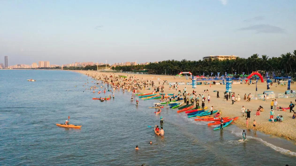 海南游客皮划艇,皮划艇环海南岛