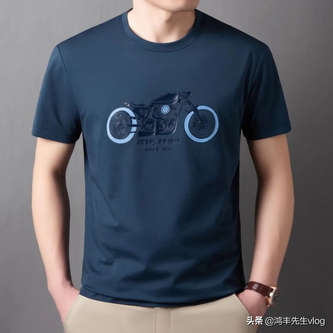jeep短袖t恤专卖店男装翻领,jeep短袖t恤男纯棉官方正品