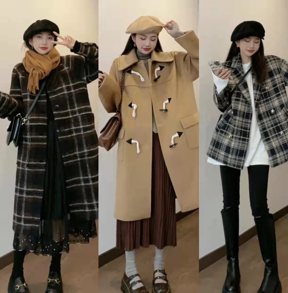 中长款大衣怎么穿好看又显高级,冬天穿的大衣要中长款的