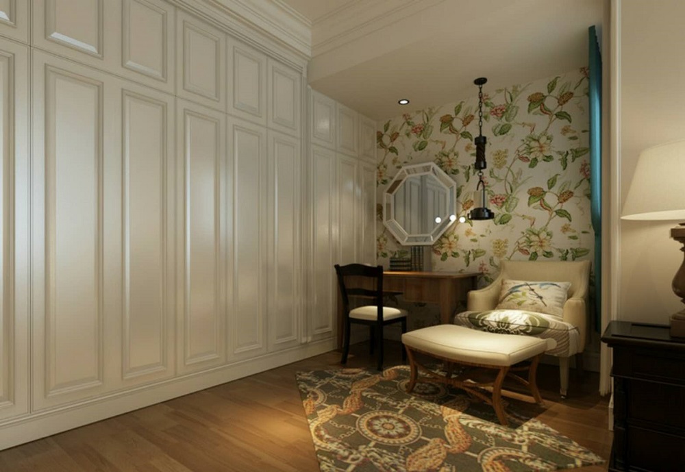 大户型两室带衣帽间装修效果图,大户型衣帽间和娱乐房一体设计