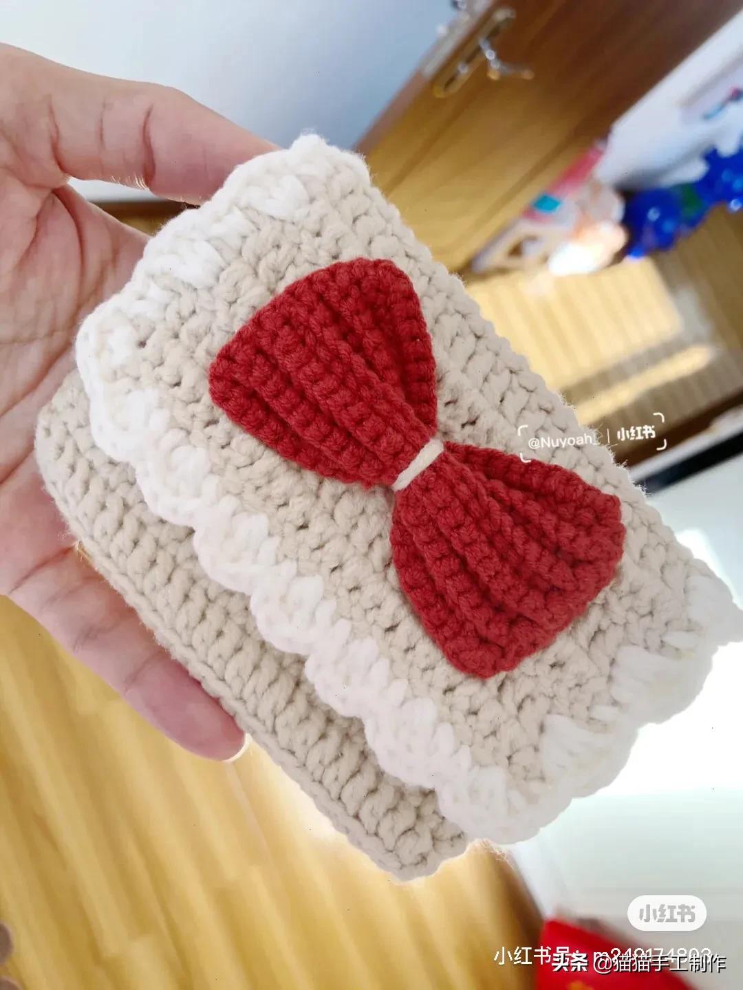 森系零钱包包钩织教程来喽，有图解呦