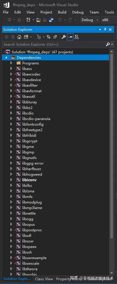 ffmpeg静态编译,ffmpegvs配置