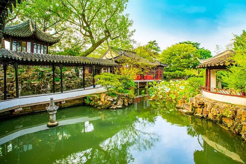 苏州园林美景图集赏析,苏州园林是中国江南园林的代表