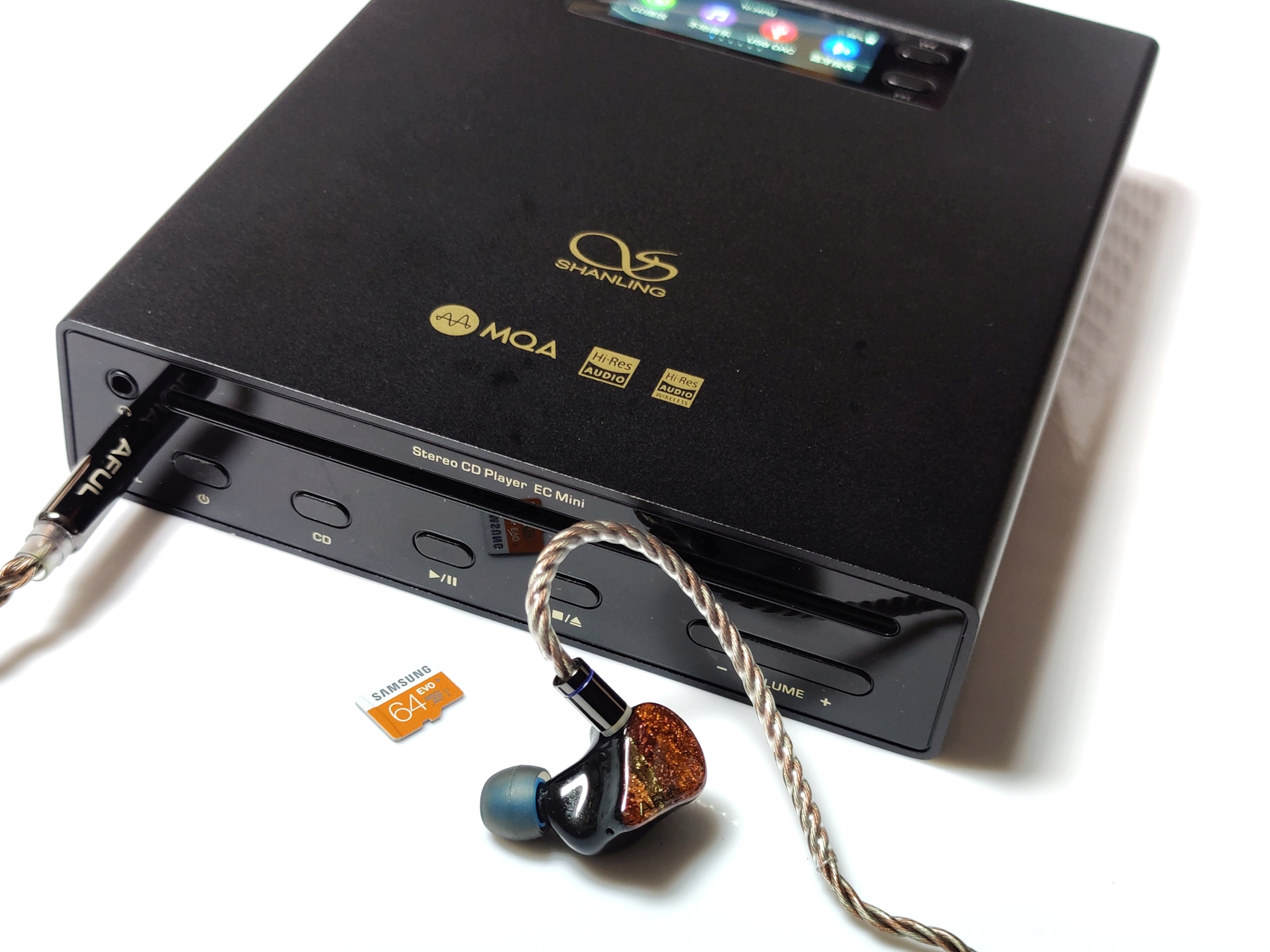 一机走遍天下山灵ECMini便携CD桌面HiFi一体机器材搭配听感分享