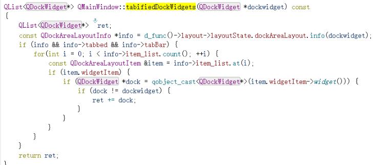 QMainWindow、QDockWidget