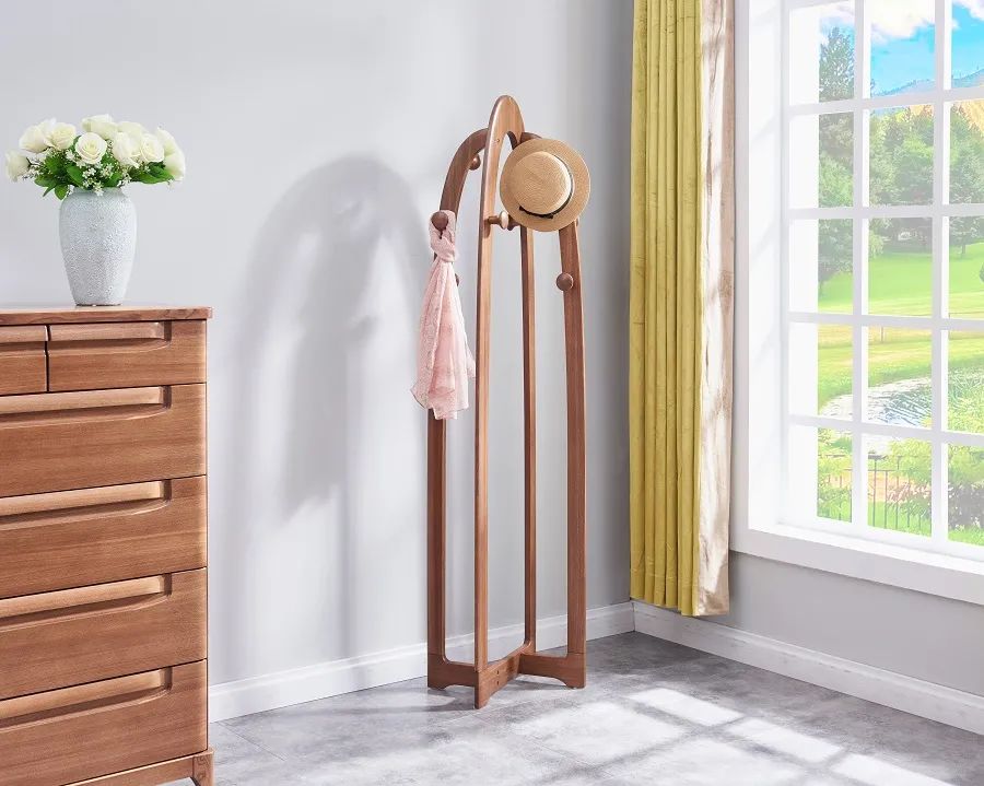 家逸实木衣帽架,实木衣帽架打造居家好帮手