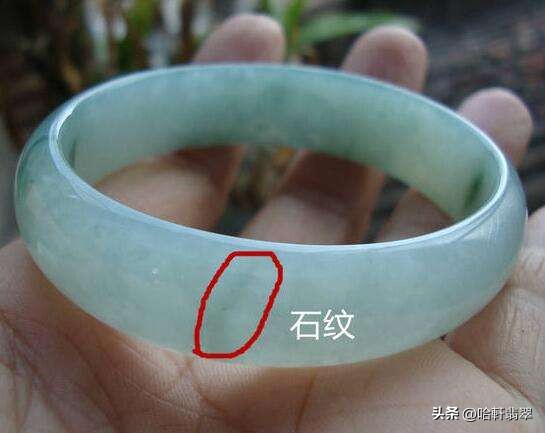 翡翠手镯棉线和石纹区别,翡翠棉线与石纹区别