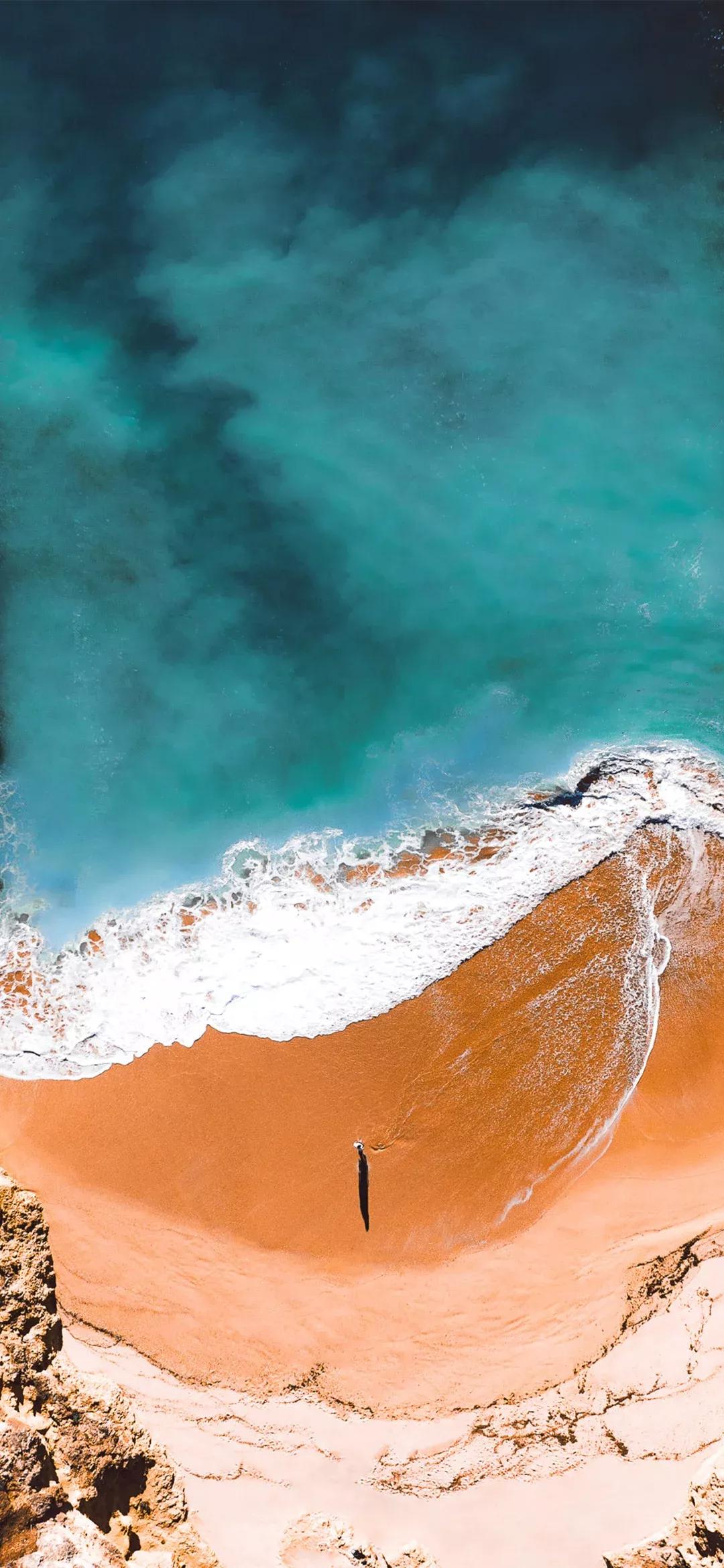 大海壁纸｜大海边，守候朝霞，聆听海浪的乐章