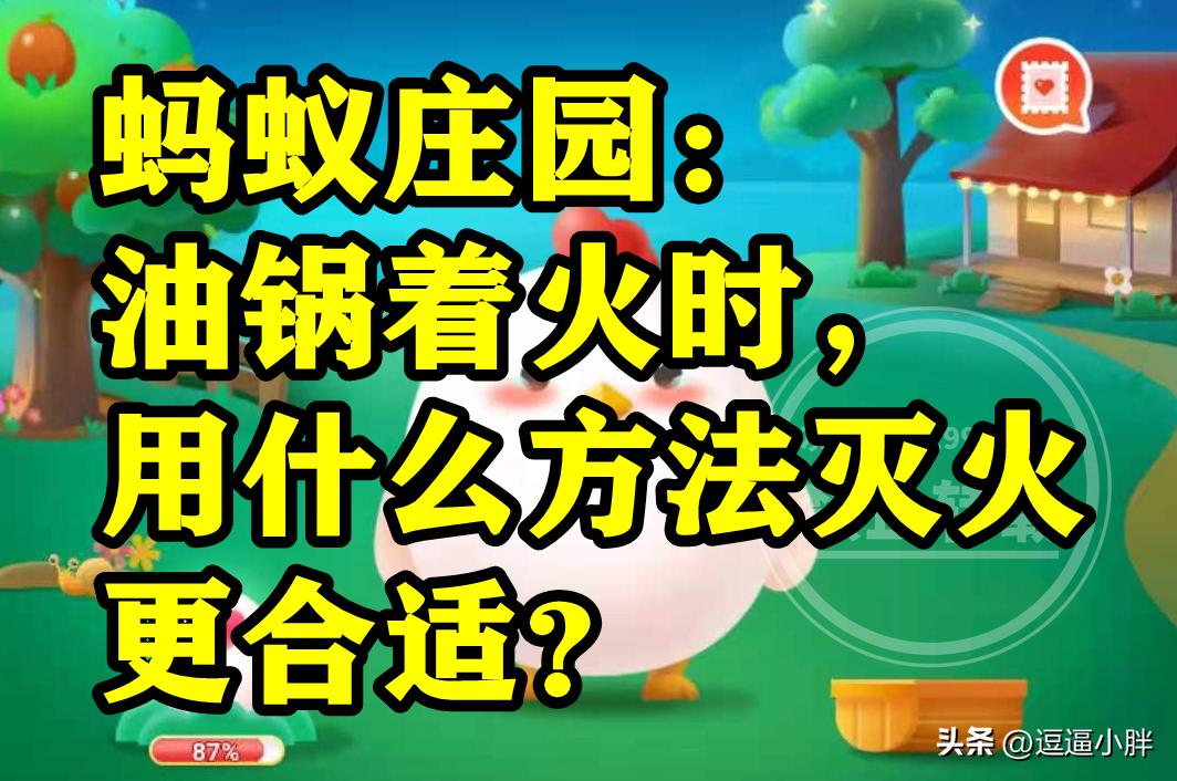 油锅着火正确灭火方法有哪些,油锅着火正确灭火最简单方法