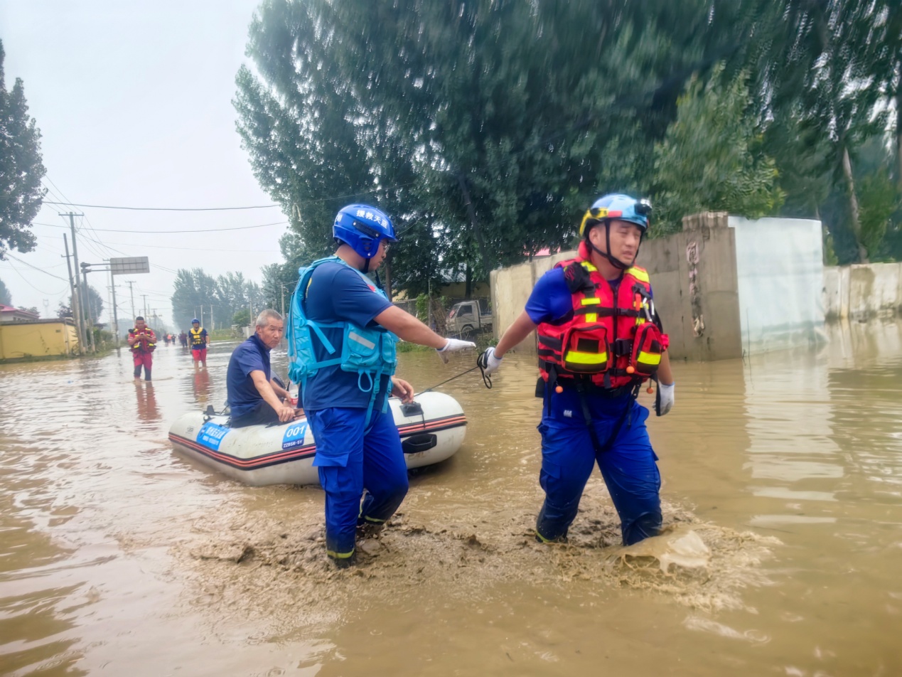 救援队支援河北涿州洪水灾情,蓝天救援队郑州水灾