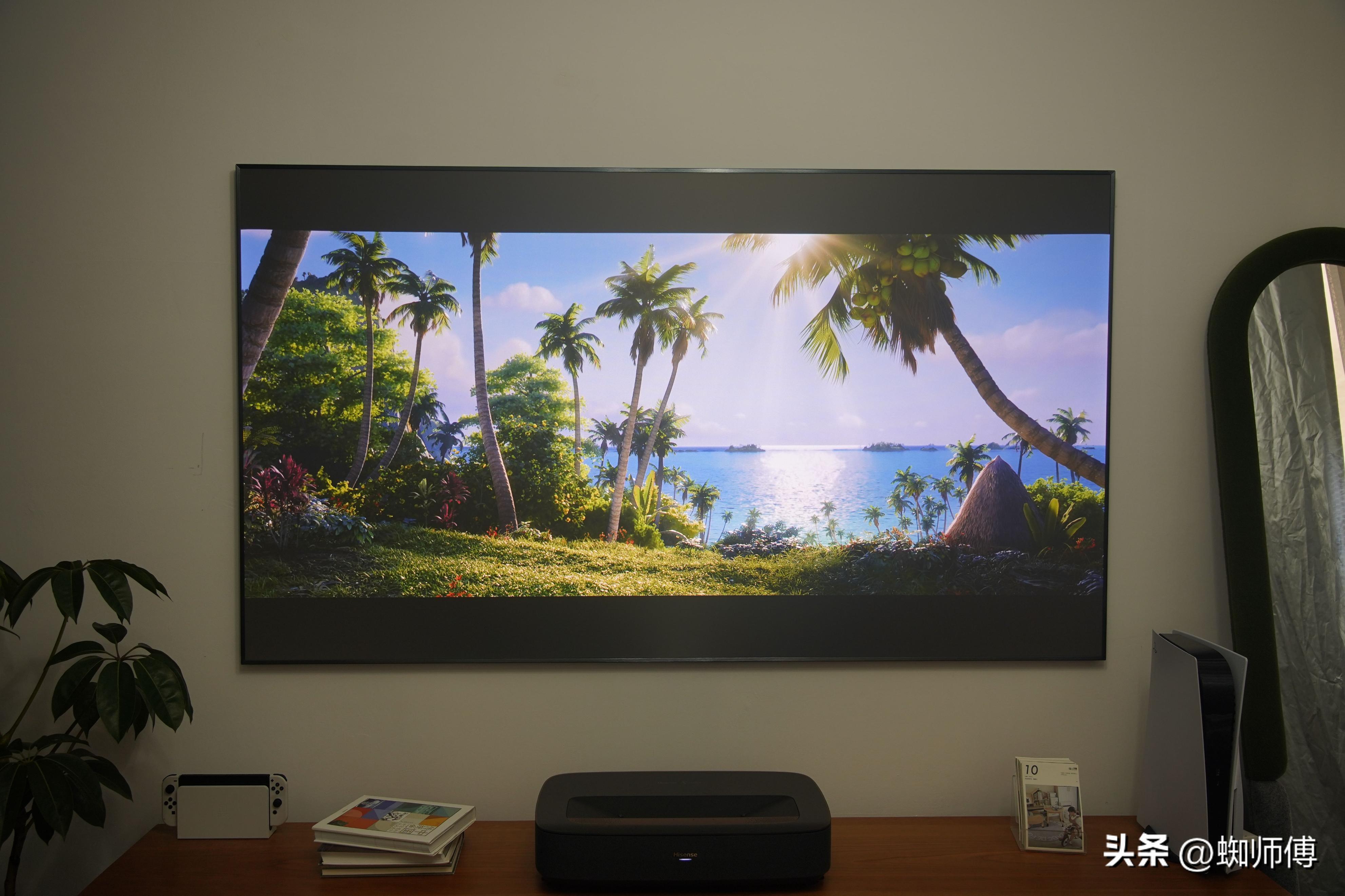 大屏幕护眼电视,海信激光电视80d9h80英寸测评