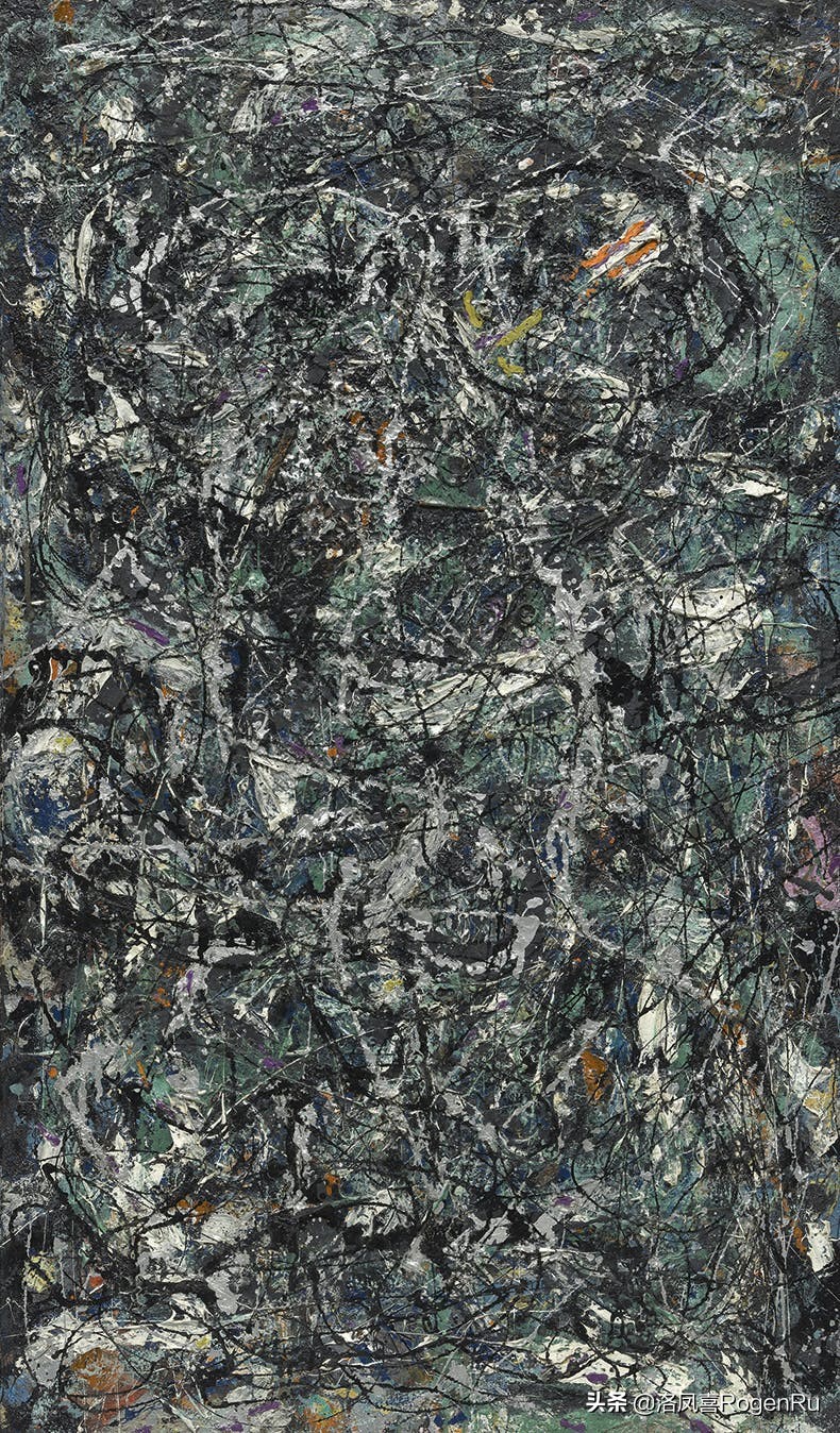 波洛克风格的滴流画,波洛克的画如何解读