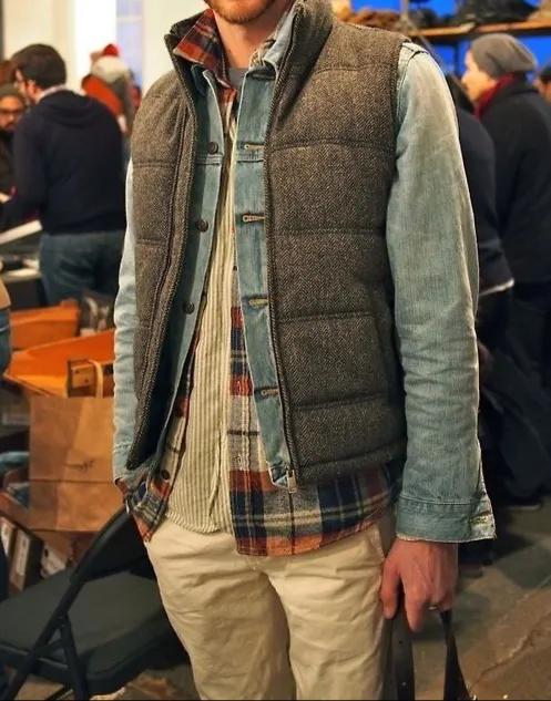 不过时的羽绒马甲,外穿羽绒马甲鸡肋