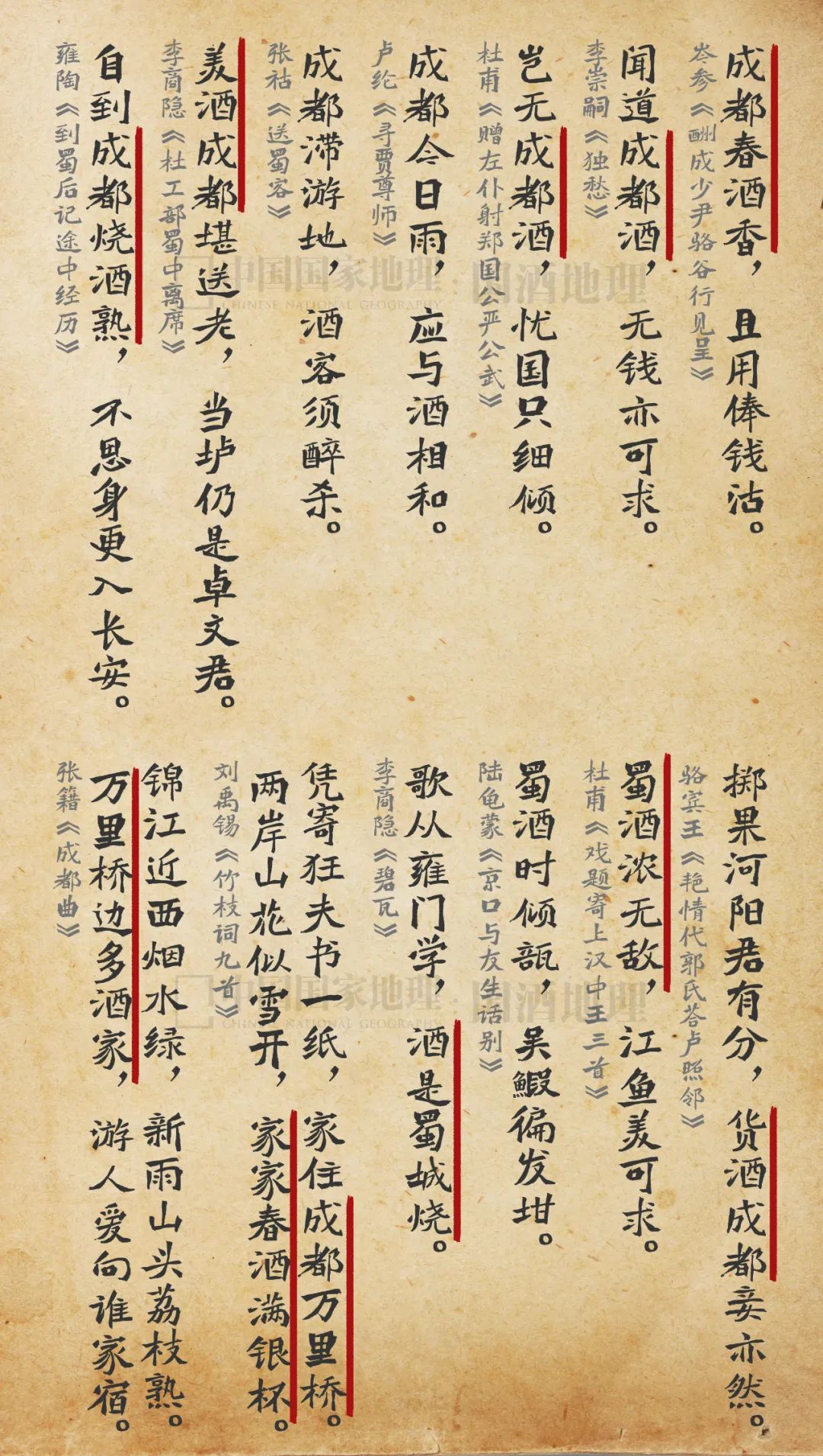 美酒成都,成都的美酒