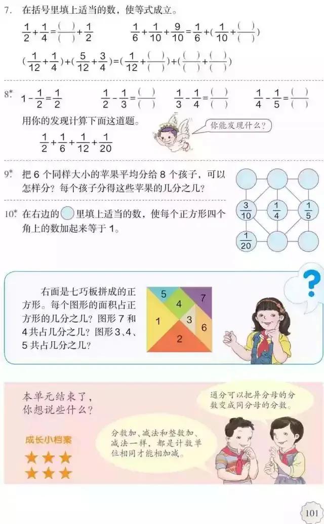 人教版小学数学（五年级下册）课本电子版寒假预习，快收藏