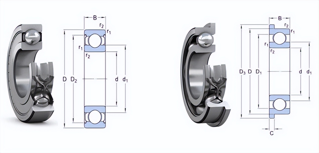 6308轴承型号规格表,微型平面轴承型号规格