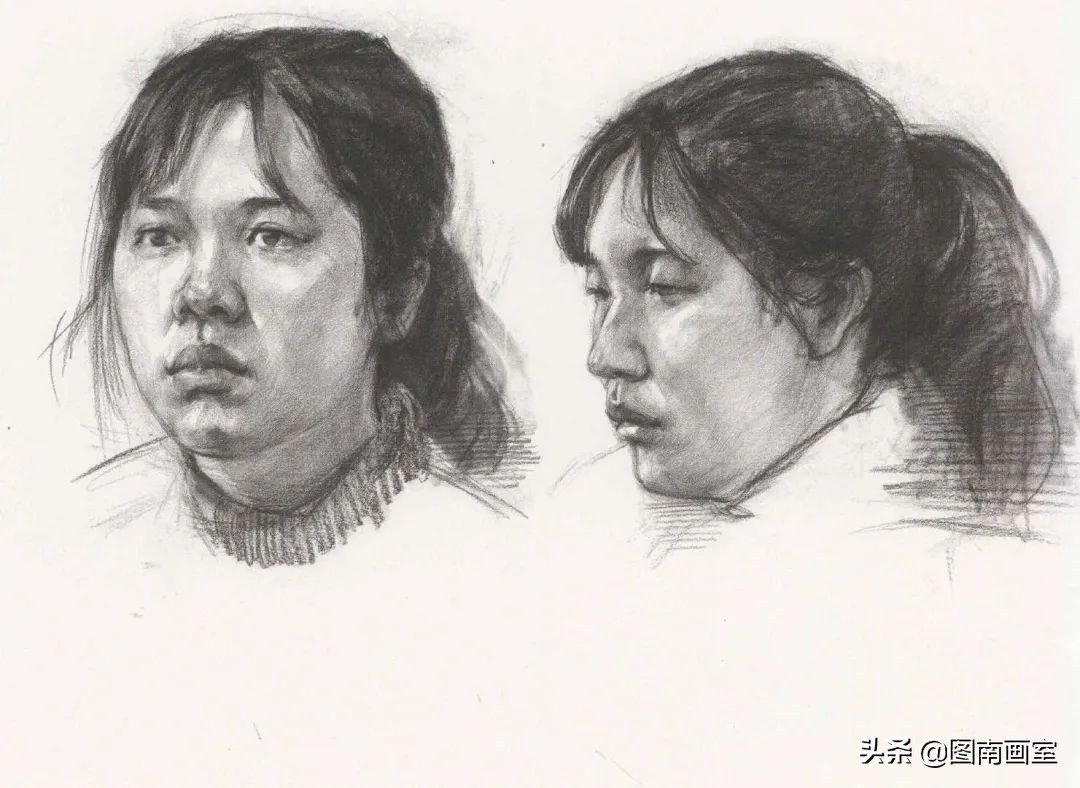 中国美术学院素描头像高分作品,全国素描高分作品