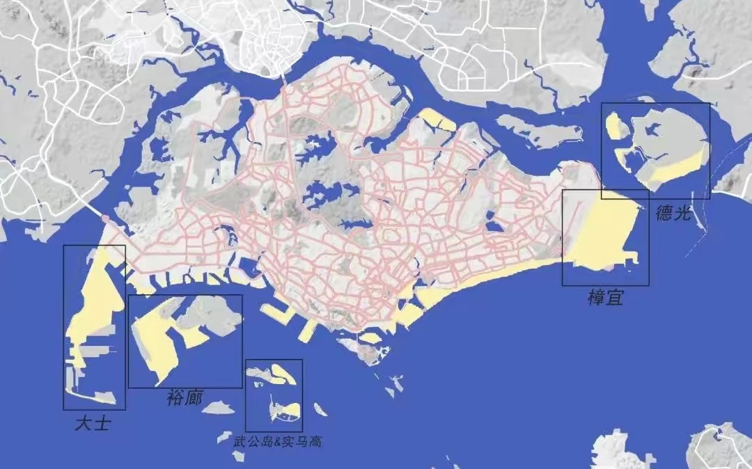 新加坡扼守海峡,新加坡马六甲海峡九个区域