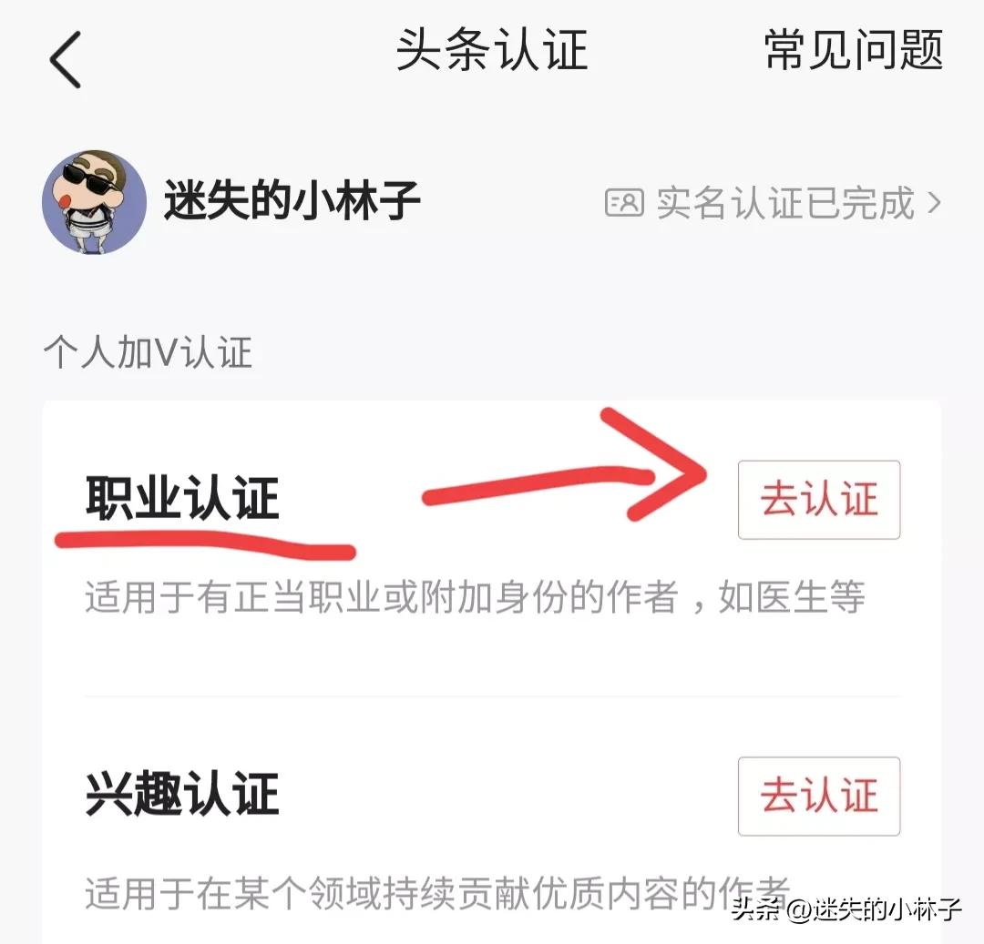 普通老百姓在头条上如何职业认证,头条职业认证没有可选职业怎么办